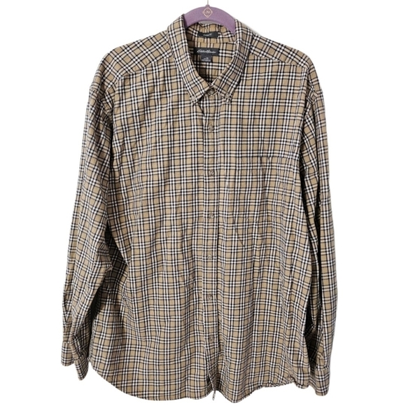 Eddie Bauer Men's Classic Fit Flannel Button Front Shirt - Picture 1 of 9
